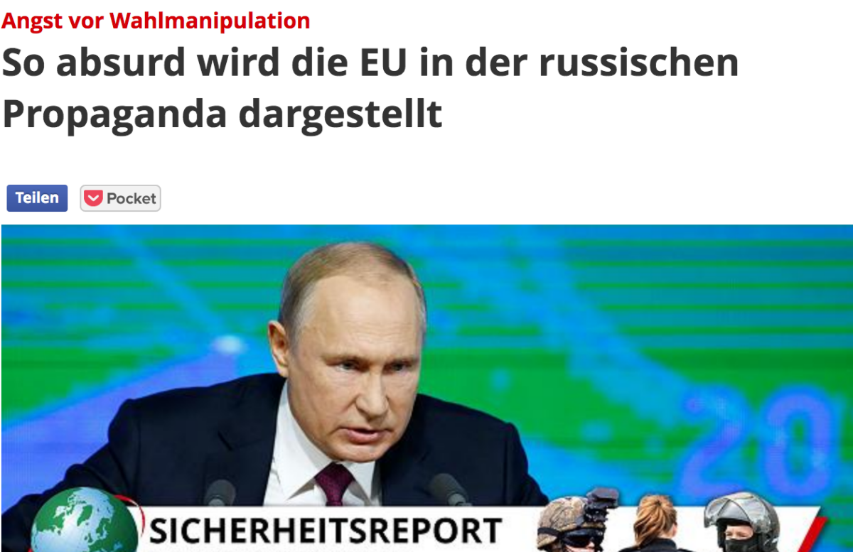Focus: So absurd wird die EU in der russischen Propaganda dargestellt