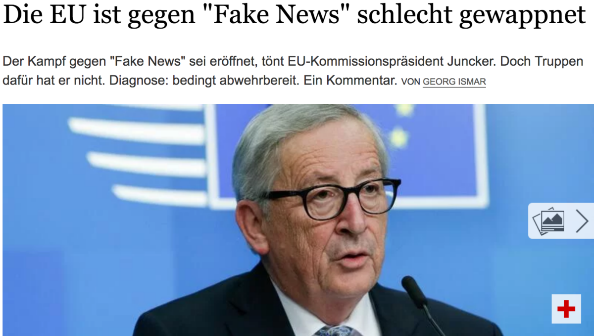Der Tagesspiel: Die EU ist gegen “Fake News” schlecht gewappnet